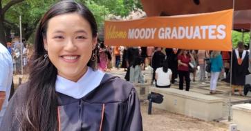 Zoie Hing at Moody Graduation