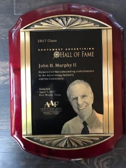 Ad Hall of Fame Plaque