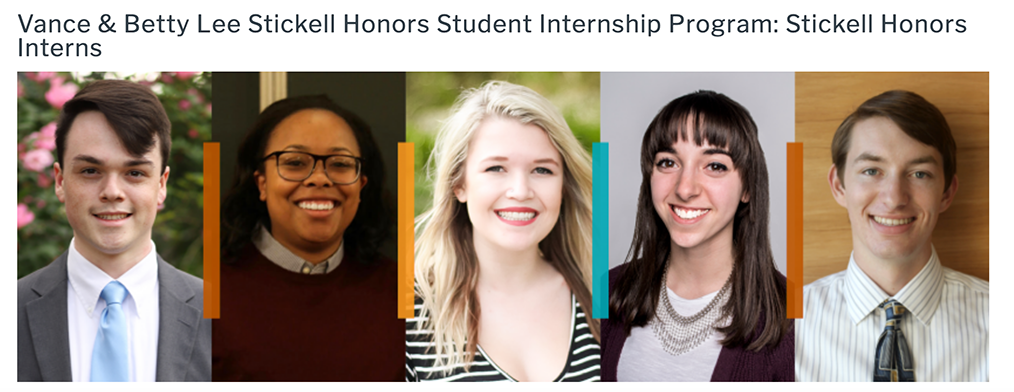 Stickell Honors Student Interns