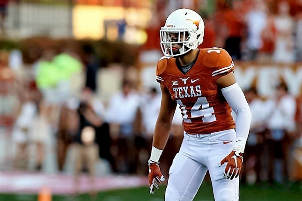 Dyaln Haines in full football uniform 