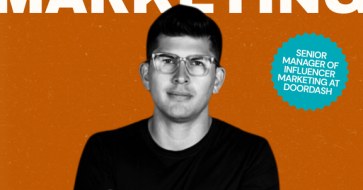 Image of Professor with Influencer Marketing as the text