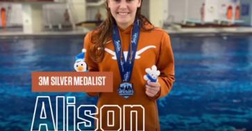 Alison Gibson with silver medal