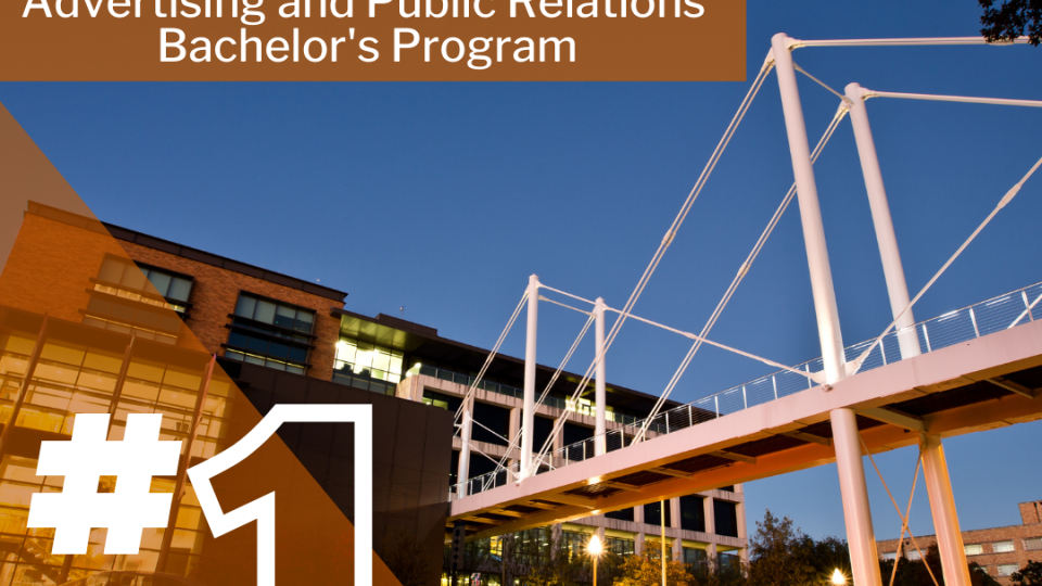 Advertising & PR Bachelor's Program Ranked #1 Graphic