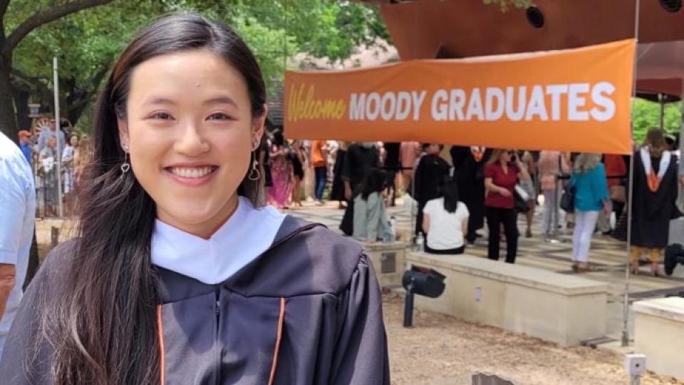 Zoie Hing at Moody Graduation