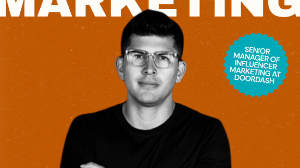 Image of Professor with Influencer Marketing as the text