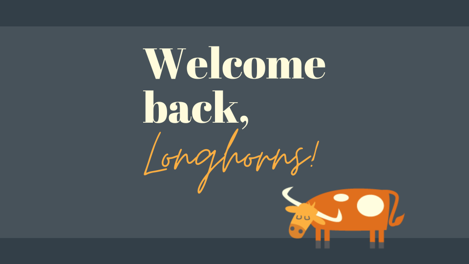 welcome back