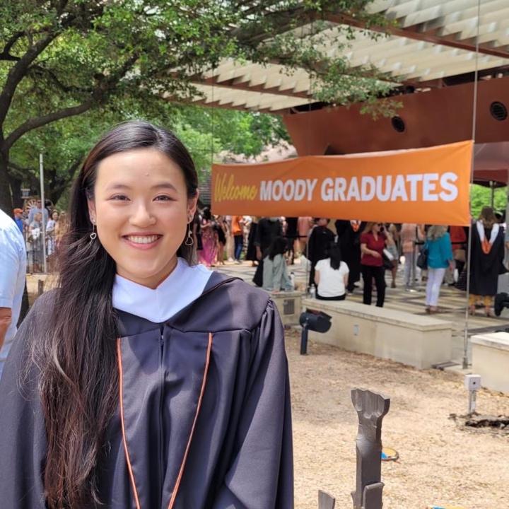 Zoie Hing at Moody Graduation