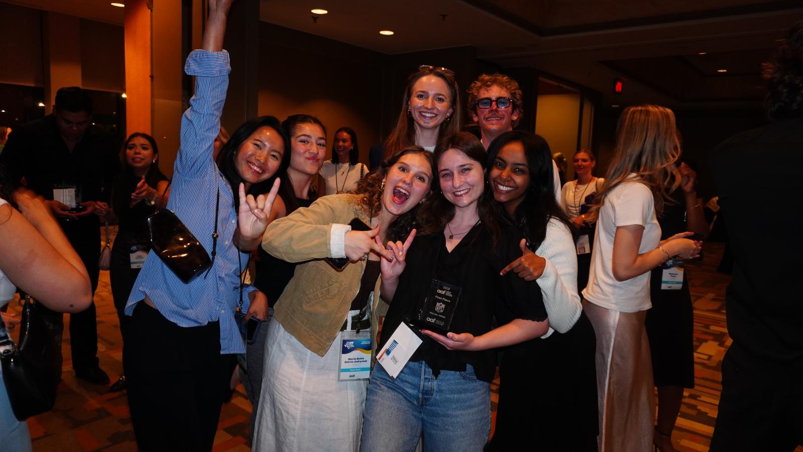 NSAC students celebrating 